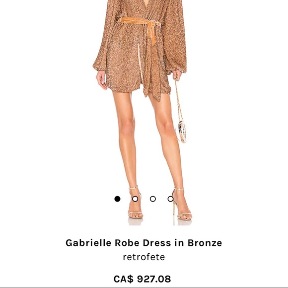 Gabrielle Robe Dress in Bronze
retrofete - Picture 3 of 8